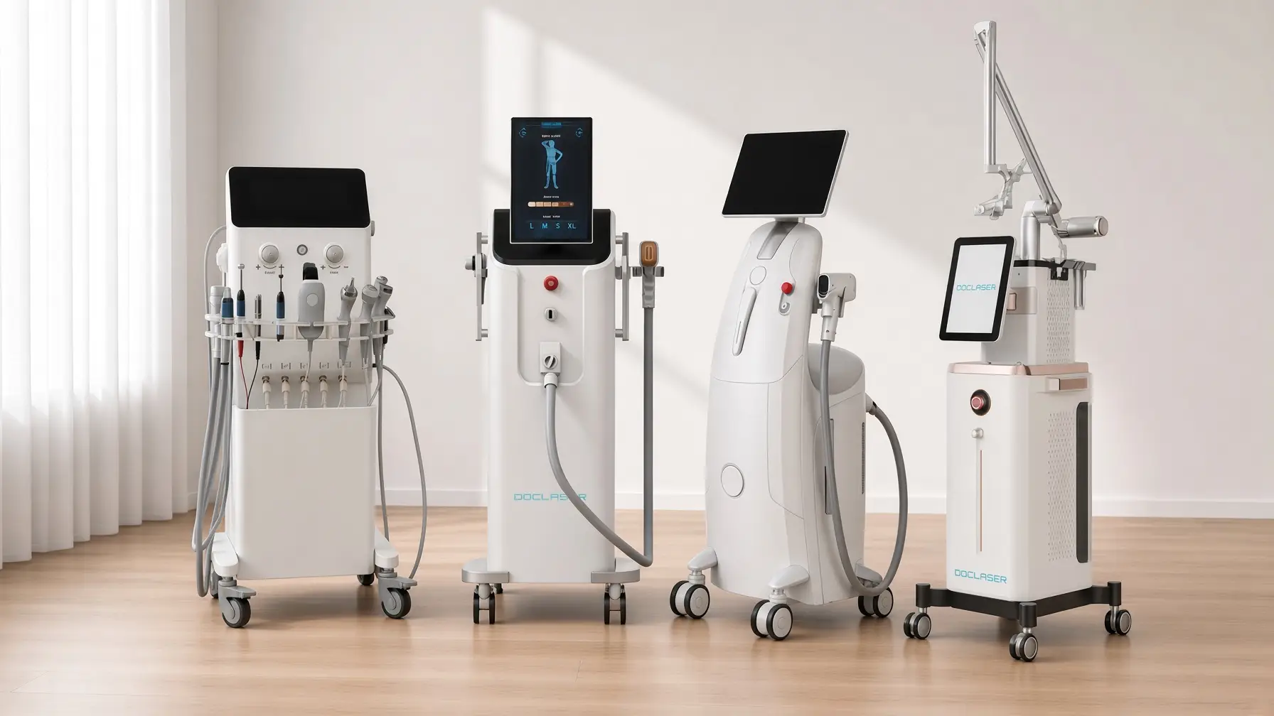 DOCLASER Flagship Serie: Aqua Synergy X, 4W ZEUS KI, Lumièra X1, Lumièra X7
