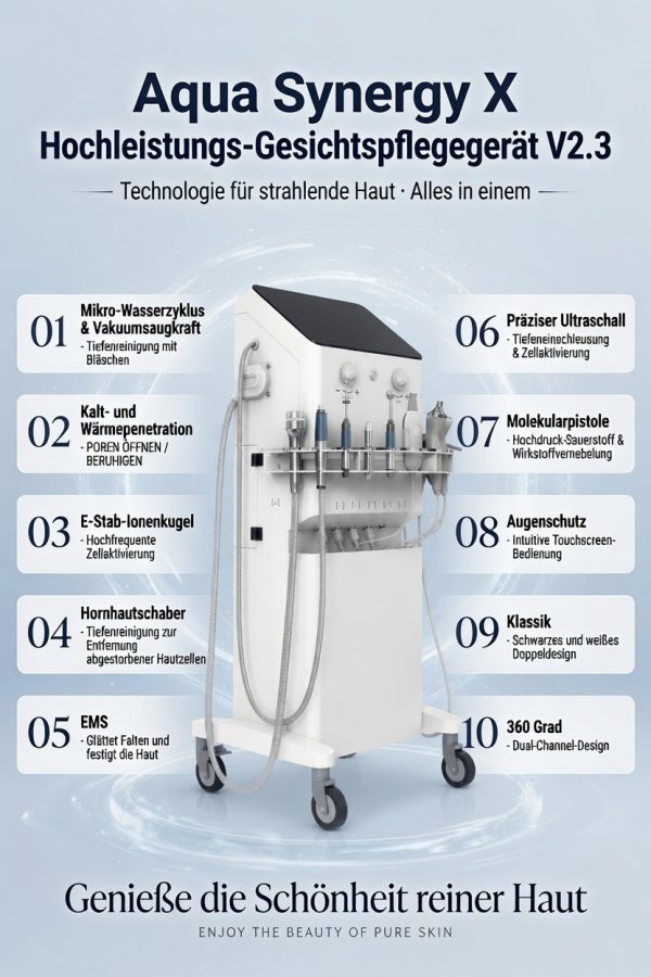Aqua Synergy X – Funktionen Übersicht