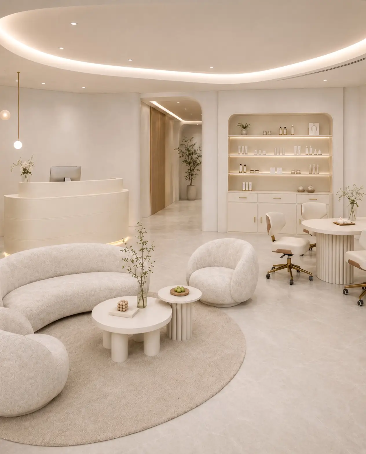 AURELI Studio-Konzept 3 – funktionaler Beauty-Bereich
